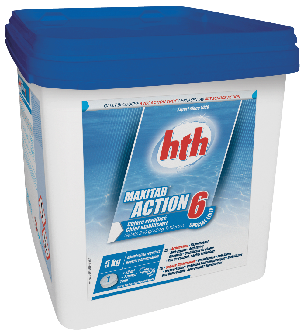 HTH - MaxiTab Action 5 galet liner- 5kg